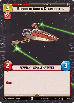Republic Aurek Starfighter (Hyperspace Foil) [SEC - 922]
