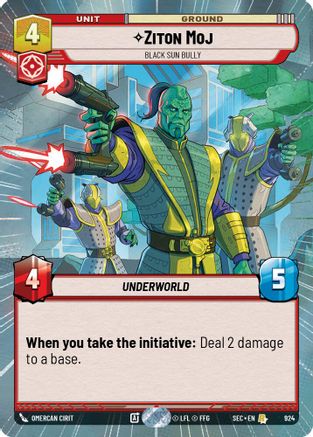 Ziton Moj - Black Sun Bully (Hyperspace Foil) [SEC - 924]