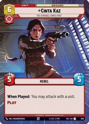 Cinta Kaz - The Struggle Comes First (Hyperspace Foil) [SEC - 928]