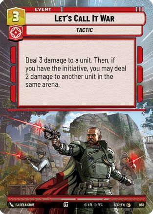 Let's Call It War (Hyperspace Foil) [SEC - 936]