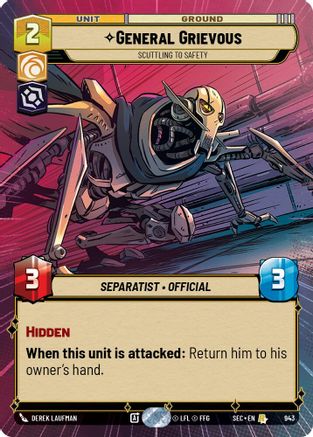 General Grievous - Scuttling to Safety (Hyperspace Foil) [SEC - 943]