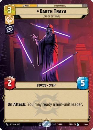Darth Traya - Lord of Betrayal (Hyperspace Foil) [SEC - 944]
