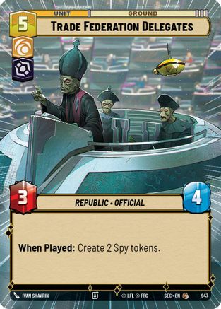 Trade Federation Delegates (Hyperspace Foil) [SEC - 947]