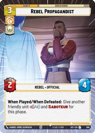 Rebel Propagandist (Hyperspace Foil) [SEC - 958]