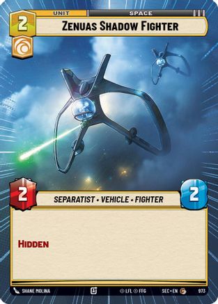 Zenuas Shadow Fighter (Hyperspace Foil) [SEC - 973]