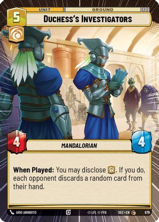 Duchess's Investigators (Hyperspace Foil) [SEC - 979]