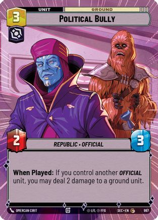 Political Bully (Hyperspace Foil) [SEC - 997]