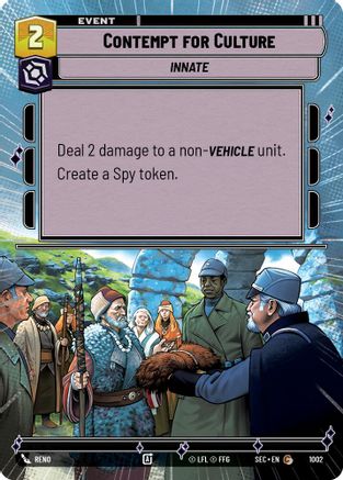 Contempt for Culture (Hyperspace Foil) [SEC - 1002]