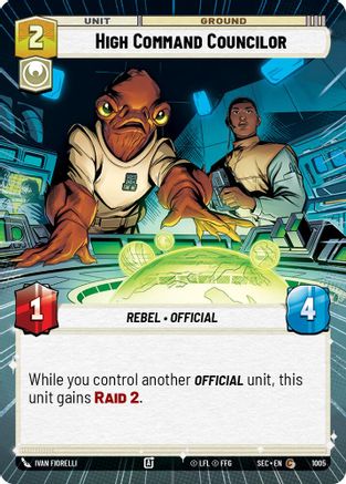 High Command Councilor (Hyperspace Foil) [SEC - 1005]