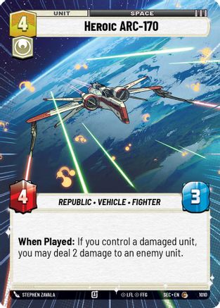 Heroic ARC-170 (Hyperspace Foil) [SEC - 1010]