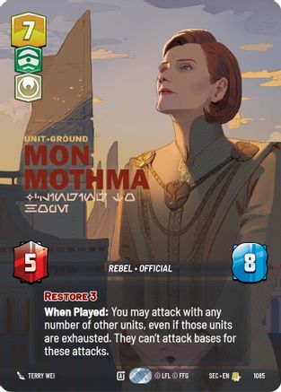 Mon Mothma - Clinging to Hope (Prestige Foil) [SEC - 1085]