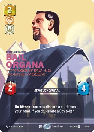 Bail Organa - Responding to Catastrophe (Prestige Foil) [SEC - 1086]