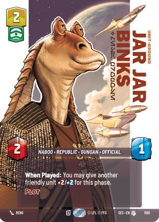 Jar Jar Binks - Mesa Propose (Prestige Foil) [SEC - 1100]