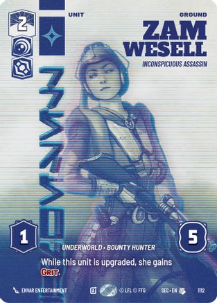 Zam Wesell - Inconspicuous Assassin (Prestige Foil) [SEC - 1112]
