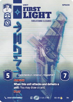 First Light - Threatening Elegance (Prestige Foil) [SEC - 1114]
