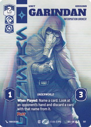 Garindan - Information Broker (Prestige Foil) [SEC - 1117]