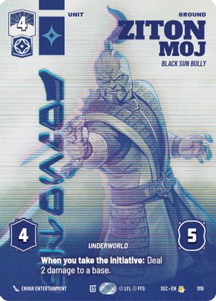 Ziton Moj - Black Sun Bully (Prestige Foil) [SEC - 1119]
