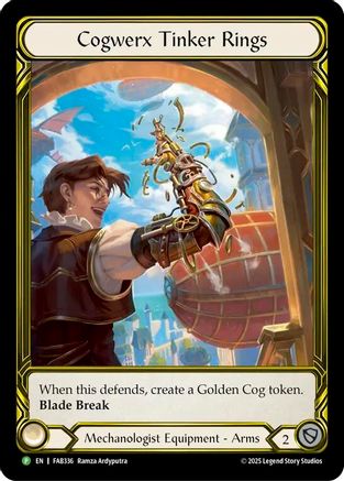 Cogwerx Tinker Rings (Golden) - FAB336 (FAB336) - Flesh and Blood: Promo Cards Cold Foil