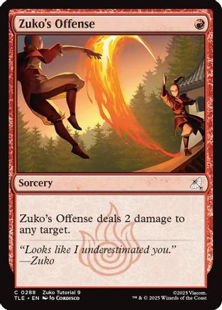 Zuko's Offense (0288) (TLE-288) - Avatar: The Last Airbender: Eternal-Legal
