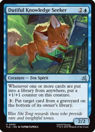 Dutiful Knowledge Seeker (TLE-092) - Avatar: The Last Airbender: Eternal-Legal