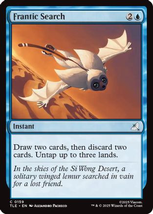 Frantic Search (TLE-159) - Avatar: The Last Airbender: Eternal-Legal Foil