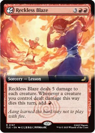 Reckless Blaze (Extended Art) (TLE-197) - Avatar: The Last Airbender: Eternal-Legal