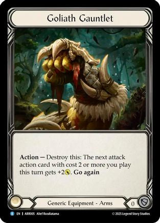 Goliath Gauntlet (ARR005) - Armory Deck: Rhinar Rainbow Foil