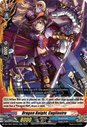 Dragon Knight, Cagliostro (DZ-TB01/024EN) - DZ-TB01: Future Card Buddyfight