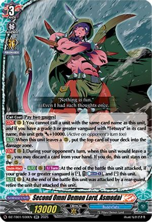 Second Omni Demon Lord, Asmodai (DZ-TB01/030EN) - DZ-TB01: Future Card Buddyfight