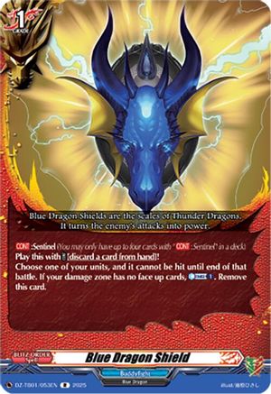 Blue Dragon Shield (DZ-TB01/053EN) - DZ-TB01: Future Card Buddyfight