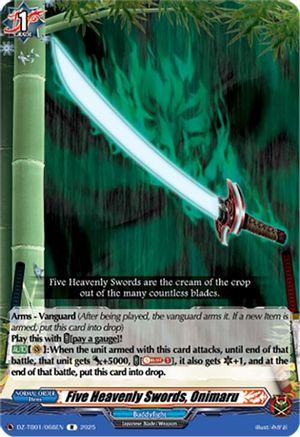 Five Heavenly Swords, Onimaru (DZ-TB01/068EN) - DZ-TB01: Future Card Buddyfight