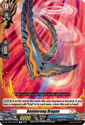 Boomerang Dragon (DZ-TB01/087EN) - DZ-TB01: Future Card Buddyfight