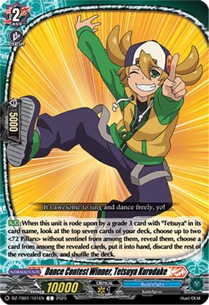 Dance Contest Winner, Tetsuya Kurodake (DZ-TB01/101EN) - DZ-TB01: Future Card Buddyfight