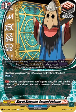 Key of Solomon, Second Volume (DZ-TB01/110EN) - DZ-TB01: Future Card Buddyfight