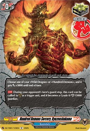 Hundred Demons Sorcery, Ryuzenshakuma (DZ-TB01/123EN) - DZ-TB01: Future Card Buddyfight
