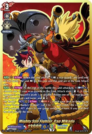 Mighty Sun Fighter, Gao Mikado (SEC) (DZ-TB01/SEC01EN) - DZ-TB01: Future Card Buddyfight