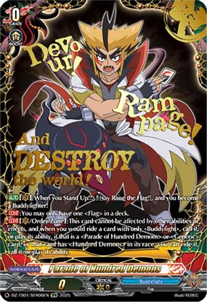 Parade of Hundred Demons (SFR) (DZ-TB01/SFR06EN) - DZ-TB01: Future Card Buddyfight