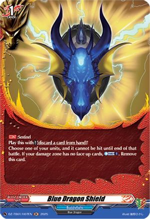 Blue Dragon Shield (H) (DZ-TB01/H07EN) - DZ-TB01: Future Card Buddyfight