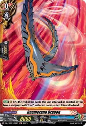 Boomerang Dragon (H) (DZ-TB01/H18EN) - DZ-TB01: Future Card Buddyfight