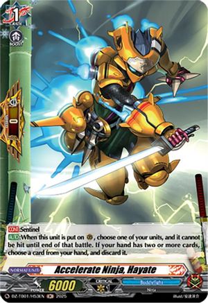 Accelerate Ninja, Hayate (H) (DZ-TB01/H53EN) - DZ-TB01: Future Card Buddyfight