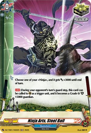 Ninja Arts, Steel Ball (H) (DZ-TB01/H63EN) - DZ-TB01: Future Card Buddyfight