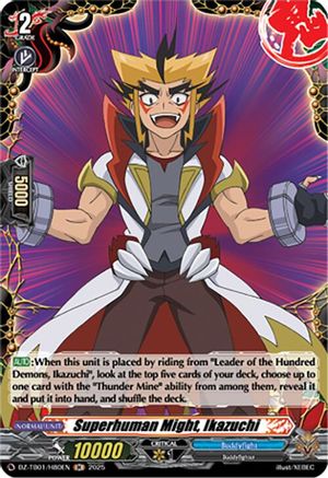 Superhuman Might, Ikazuchi (H) (DZ-TB01/H80EN) - DZ-TB01: Future Card Buddyfight