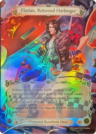 Florian, Rotwood Harbinger - HER158 (HER158) - Flesh and Blood: Promo Cards Rainbow Foil