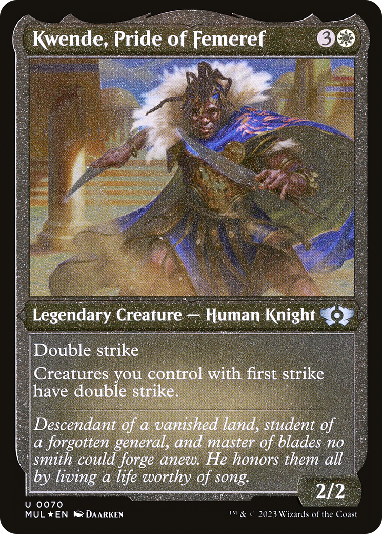 Kwende, Pride of Femeref (Foil Etched) [MUL - 70]