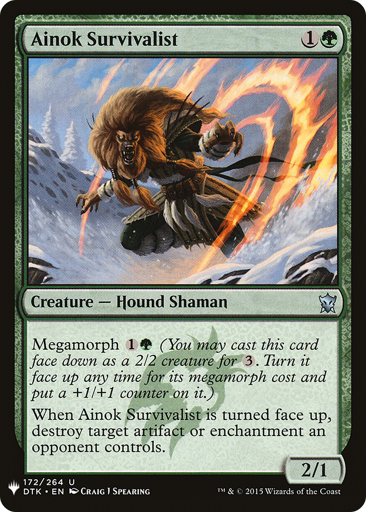 Ainok Survivalist [LIST - 172]