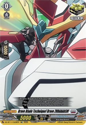 Brave Blade Technique! Brave ZUBAAAASH! (DZ-BT11/EX28EN) - DZ-BT11: Symphony of Might & Bloom