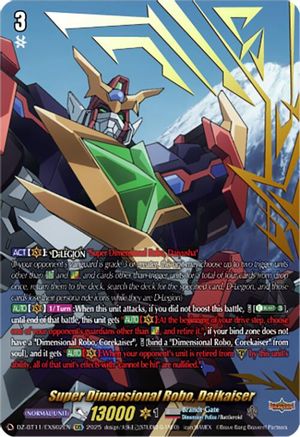 Super Dimensional Robo, Daikaiser (DZ-BT11/EXS02EN) - DZ-BT11: Symphony of Might & Bloom