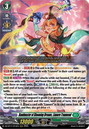 Bandmaster of Blooming Dreams, Lianorn Traumend (DZ-BT11/013EN) - DZ-BT11: Symphony of Might & Bloom
