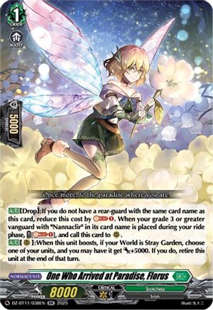 One Who Arrived at Paradise, Florus (DZ-BT11/038EN) - DZ-BT11: Symphony of Might & Bloom