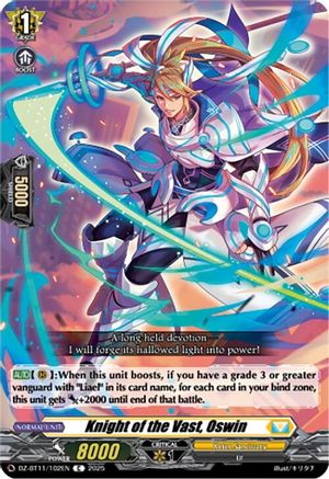 Knight of the Vast, Oswin (DZ-BT11/102EN) - DZ-BT11: Symphony of Might & Bloom